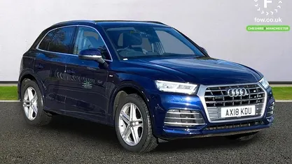 Used Audi Q5 S-Line 190 HP (139 kW) 2018 Blue SUV
