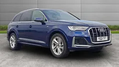 Navarra blue metallic Used 2021 Audi Q7 S-Line SUV | £38,490 (Fair price)
