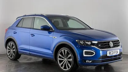 Used VW T-Roc R-line 150 HP (110 kW) 2021 Blue SUV