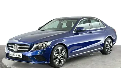 Used Mercedes C200 184 HP (135 kW) 2020 Blue Sedan