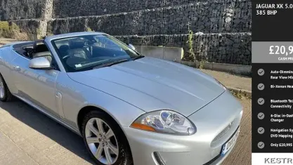Used Jaguar XK 385 HP (283 kW) 2011 Silver Cabriolet