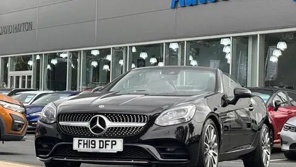 Used Mercedes SLC180 AMG line 156 HP (114 kW) 2019 Black Cabriolet