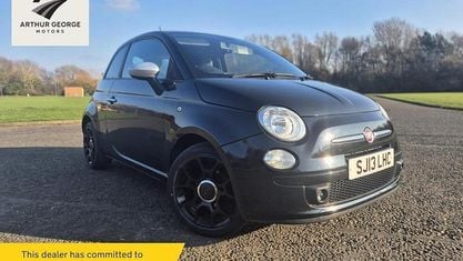 Begagnad Fiat 500 Street 69 HK (50 kW) 2012 Svart Halvkombi