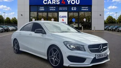 Used Mercedes CLA180 AMG 122 HP (89 kW) 2014 White Coupe