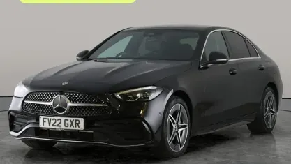 Used Mercedes C300e AMG line 313 HP (230 kW) 2022 Black Sedan
