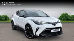 Platinum white pearl bitone Used 2022 Toyota C-HR Sport SUV | £21,812 (Fair price)