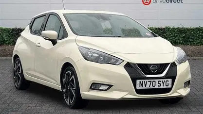 Used Nissan Micra Acenta 92 HP (67 kW) 2021 White Hatchback