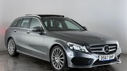 Used Mercedes C220 AMG Line Premium 170 HP (125 kW) 2017 Grey Estate