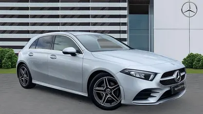 Used Mercedes A180 AMG line 136 HP (100 kW) 2020 Silver Hatchback