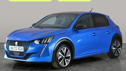 Blue Used 2022 Peugeot e-208 Premium Hatchback | £13,137 (Fair price)
