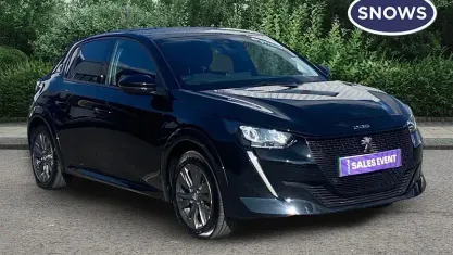Used Peugeot e-208 Allure Premium 100 kW (136 HP) 2022 Black Hatchback