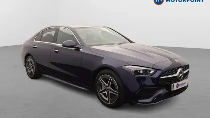 Used Mercedes C300e AMG Line Premium 313 HP (230 kW) 2022 Blue Sedan