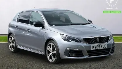 Used Peugeot 308 GT-line 131 HP (96 kW) 2019 Grey Hatchback