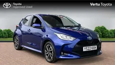 Blue Used 2022 Toyota Yaris Hybrid Design Hatchback | £16,256 (Fair price)