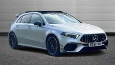 Iridium silver Used 2021 Mercedes A45 AMG Hatchback | £41,990 (Fair price)
