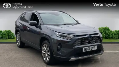 Used Toyota RAV4 Hybrid 218 HP (160 kW) 2021 Decuma grey (metallic paint) SUV