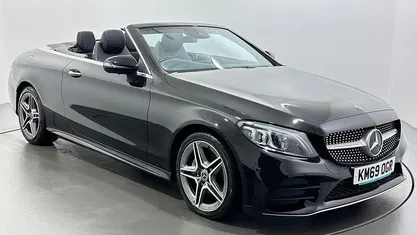 Used Mercedes C220 AMG Line Premium Plus 194 HP (142 kW) 2019 Black Cabriolet