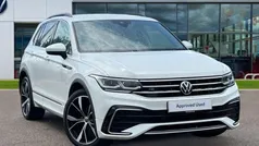 Pure white Used 2022 VW Tiguan R-line SUV | £27,865 (Fair price)