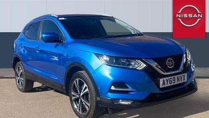 Begagnad Nissan Qashqai N-Connecta 160 HK (117 kW) 2020 Blå SUV