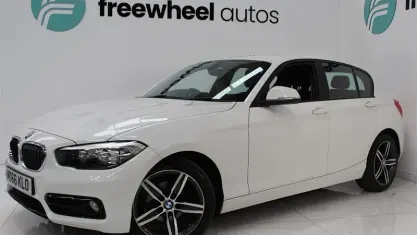 Used BMW 118 Sport Line 136 HP (100 kW) 2017 White Hatchback