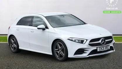 Used Mercedes A200 AMG line 150 HP (110 kW) 2020 White Hatchback