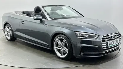 Used Audi A5 Cabriolet S-Line 252 HP (185 kW) 2018 Grey Cabriolet