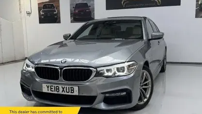Begagnad BMW 520 M Sport 190 HK (139 kW) 2018 Blå Sedan