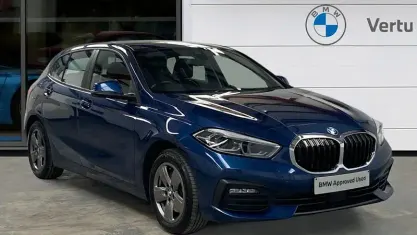 Used BMW 118 Comfort Edition 136 HP (100 kW) 2021 Blue Hatchback