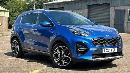 Used Kia Sportage GT-Line S 177 HP (130 kW) 2021 Blue SUV