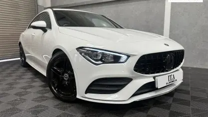 Used Mercedes CLA200 AMG line 163 HP (119 kW) 2019 White Coupe