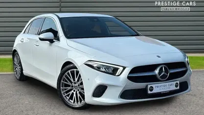 Used Mercedes A180 Executive 136 HP (100 kW) 2022 White Hatchback