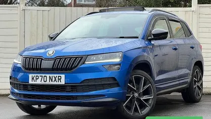 Blue Used 2020 Skoda Karoq SportLine SUV | £18,495 (Fair price)