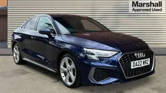 Blue Used 2022 Audi A3 S-Line Sedan | £22,990 (Fair price)