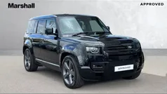 Metallic santorini black Used 2024 Land Rover Defender SUV | £88,116 (Fair price)