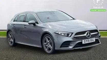 Used Mercedes A200 AMG line 163 HP (119 kW) 2019 Grey Hatchback