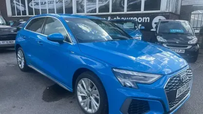 Used Audi A3 Sportback e-tron S-Line 204 HP (150 kW) 2022 Blue Hatchback