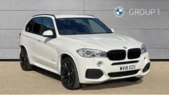 White Used 2018 BMW X5 M Sport SUV | £28,454 (Fair price)