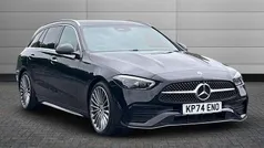 Black Used 2024 Mercedes C300e AMG Line Premium Estate | £37,850 (Fair price)