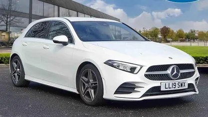 Used Mercedes A220 AMG line 190 HP (139 kW) 2019 White Hatchback