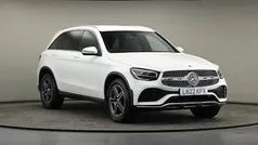 Polar white standard finish Used 2022 Mercedes GLC220 AMG line SUV | £27,000 (Fair price)