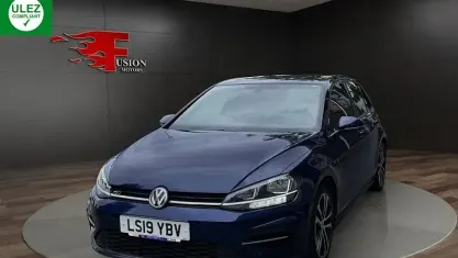 Used VW Golf VII R-line 150 HP (110 kW) 2019 Blue Hatchback