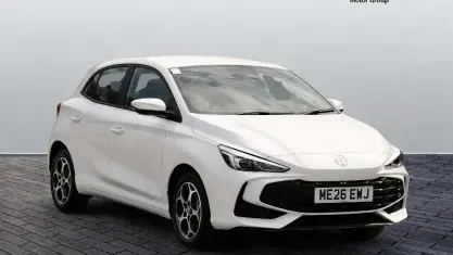New MG MG3 SE 116 HP (85 kW) 2026 White Hatchback