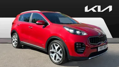 Używany Kia Sportage GT-Line 177 KM (130 kW) 2018 Czerwony SUV