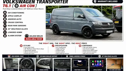 Used VW Transporter Startline 110 HP (80 kW) 2024 Grey Van
