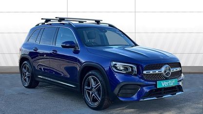 Begagnad Mercedes GLB200 AMG line 163 HK (119 kW) 2022 Blå SUV