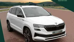 Moon white metallic Used 2024 Skoda Karoq SportLine SUV | £29,450 (Fair price)