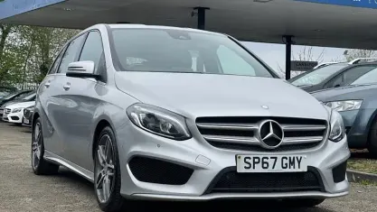 Used Mercedes B200 AMG line 136 HP (100 kW) 2017 Silver Hatchback
