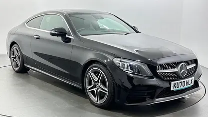 Black Used 2020 Mercedes C220 AMG Line Premium Plus Coupe | £19,989 (Fair price)