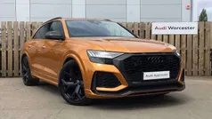 Dragon orange metallic Used 2021 Audi RS Q8 Black Edition SUV | £74,490 (Fair price)