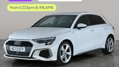 Used Audi A3 Sportback S-Line 150 HP (110 kW) 2023 White Hatchback